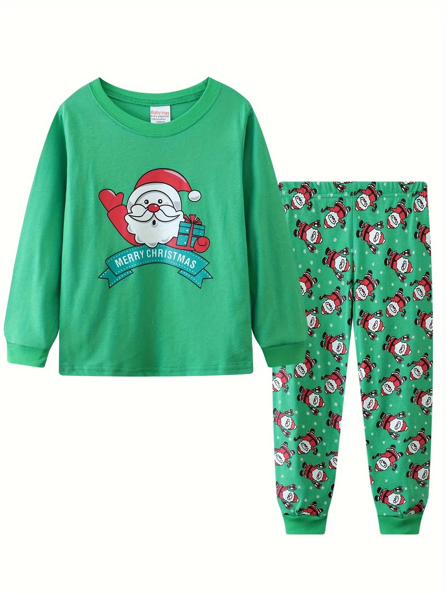 Boys Girls Christmas Pajamas Sets Reindeer Santa Claus Toddler Clothes Kids Pajama Sleepwear