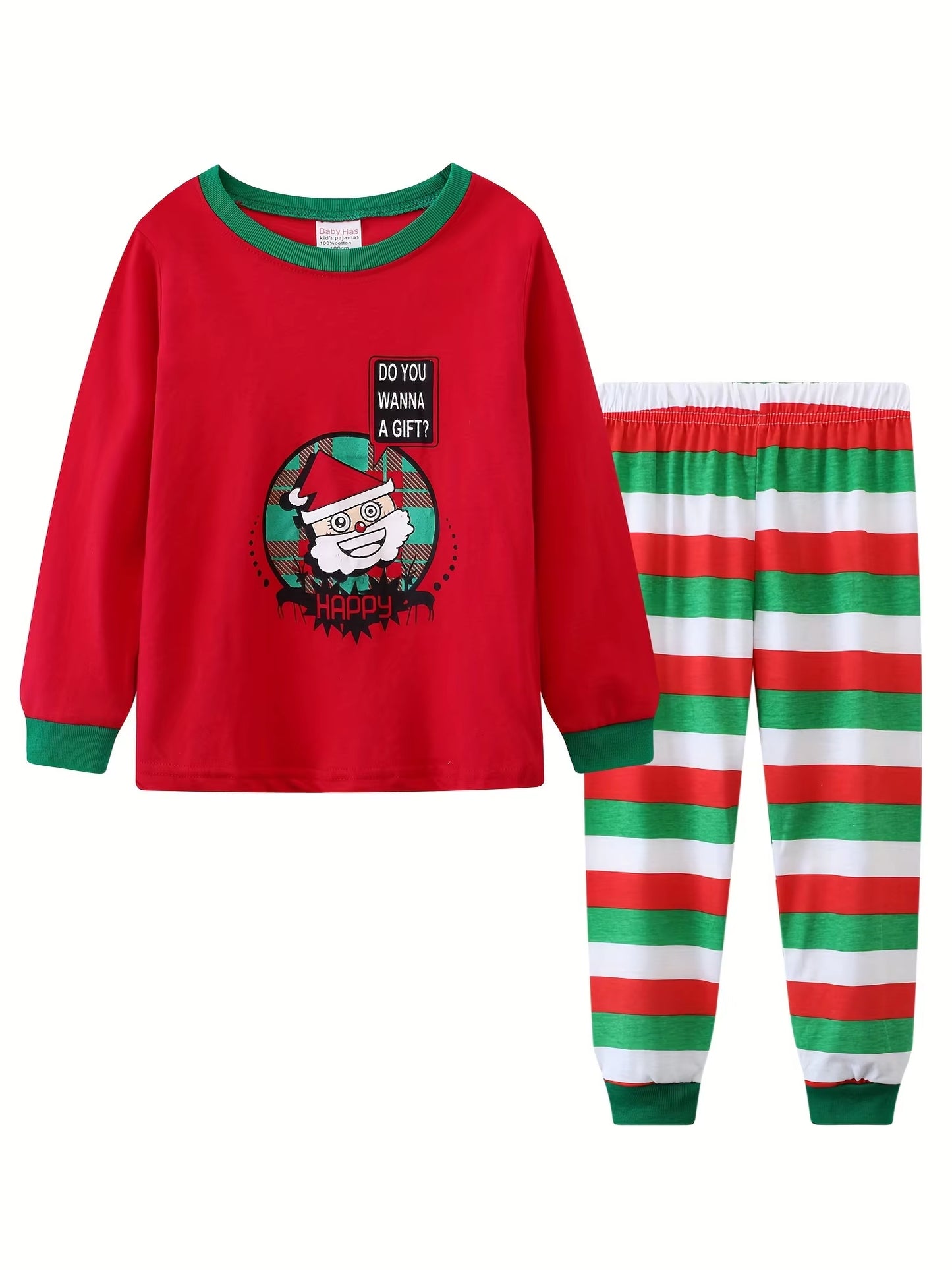 Boys Girls Christmas Pajamas Sets Reindeer Santa Claus Toddler Clothes Kids Pajama Sleepwear