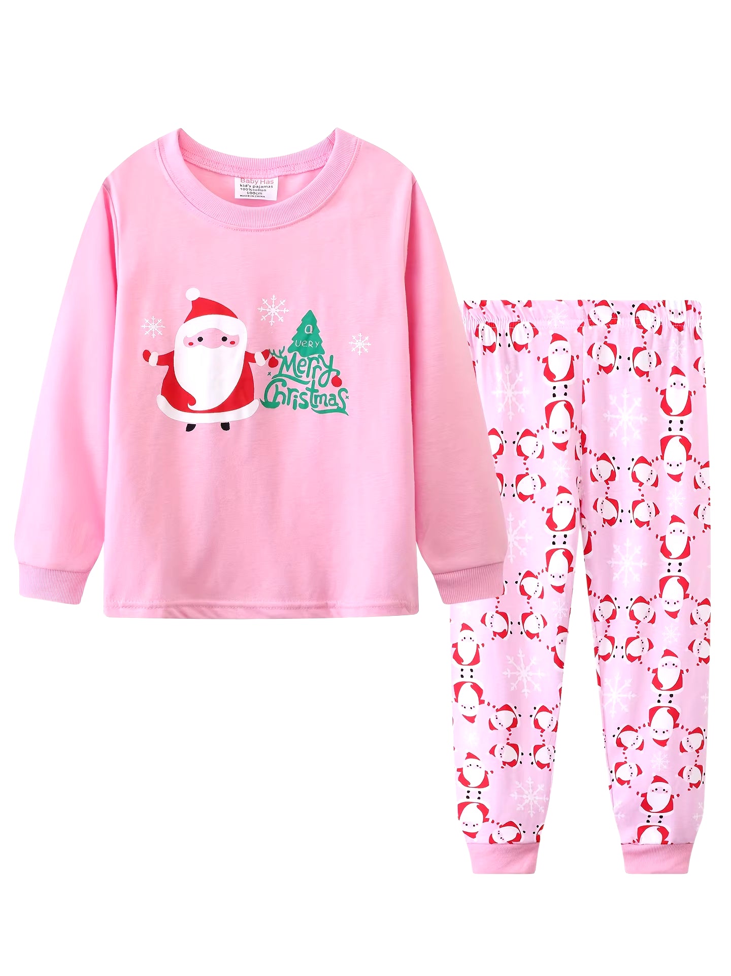 Boys Girls Christmas Pajamas Sets Reindeer Santa Claus Toddler Clothes Kids Pajama Sleepwear